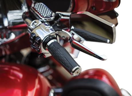 KURYAKYN Mirror - Hex - Side View - Hexagon - Chrome 5918