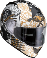 Z1R Warrant Helmet - Sombrero - White/Gold - Small 0101-14165