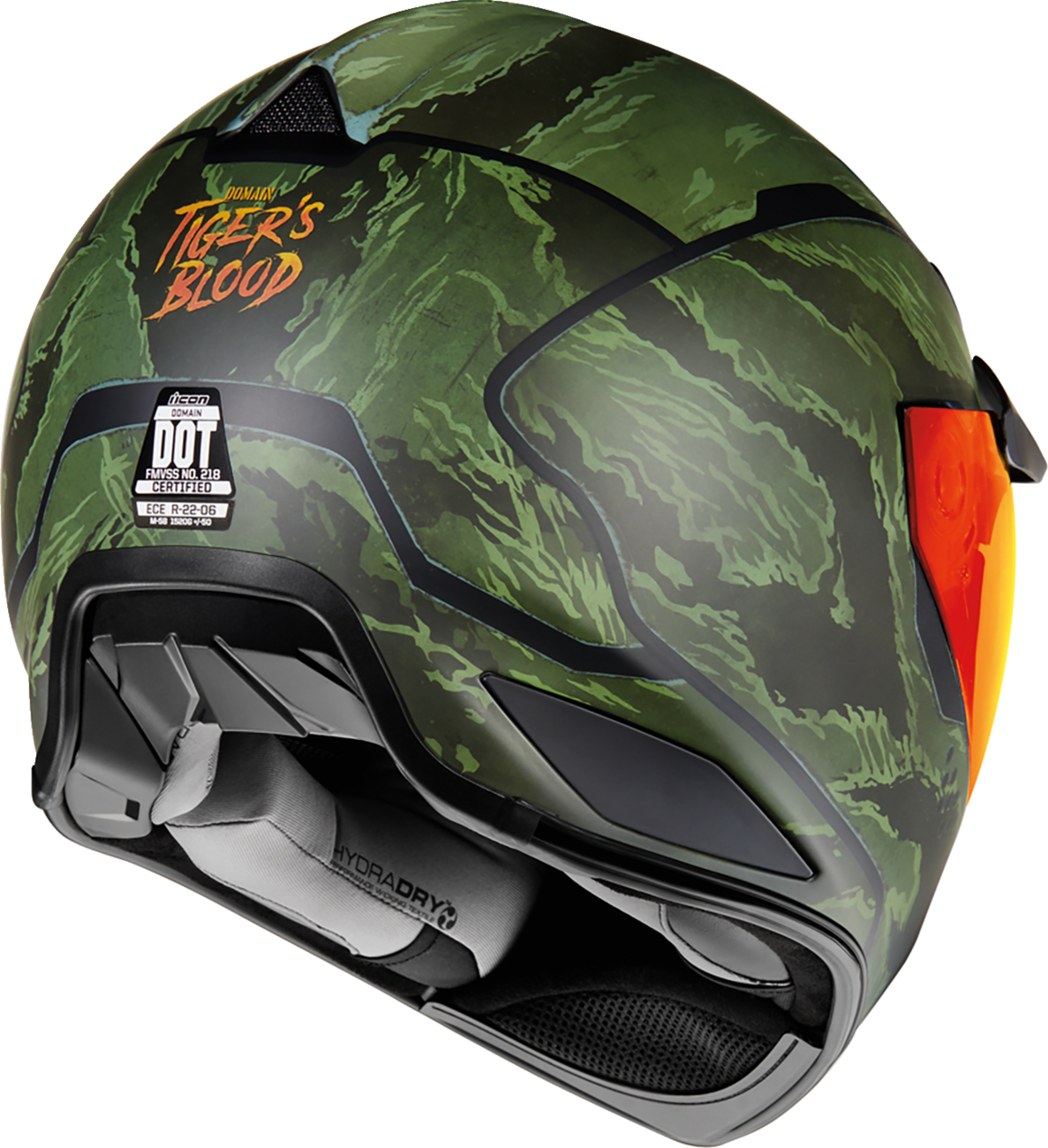 ICON Domain™ Helmet - Tiger's Blood - Green - XL 0101-14927