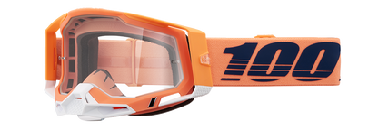 100% Racecraft 2 Goggles - Coral - Clear 50009-00018