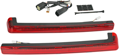 CUSTOM DYNAMICS LED Run/Brake/Turn Tour-Pak® Arms - Red Lens - 14+ PB-TP-ARM-14R