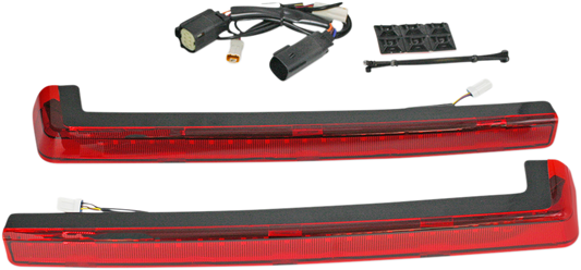 CUSTOM DYNAMICS LED Run/Brake/Turn Tour-Pak® Arms - Red Lens - 14+ PB-TP-ARM-14R