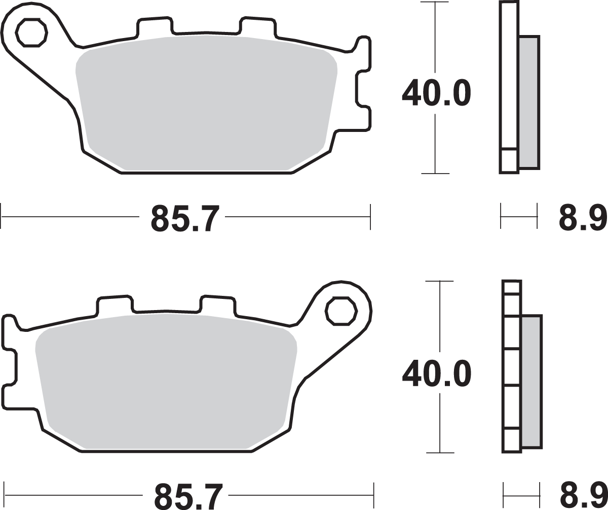 SBS LS Brake Pads - Kawasaki/Suzuki - 657LS 657LS