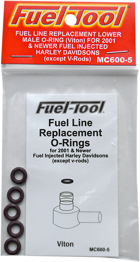 FUEL-TOOL Fuel Line O-Ring - 5-Pack MC600-5