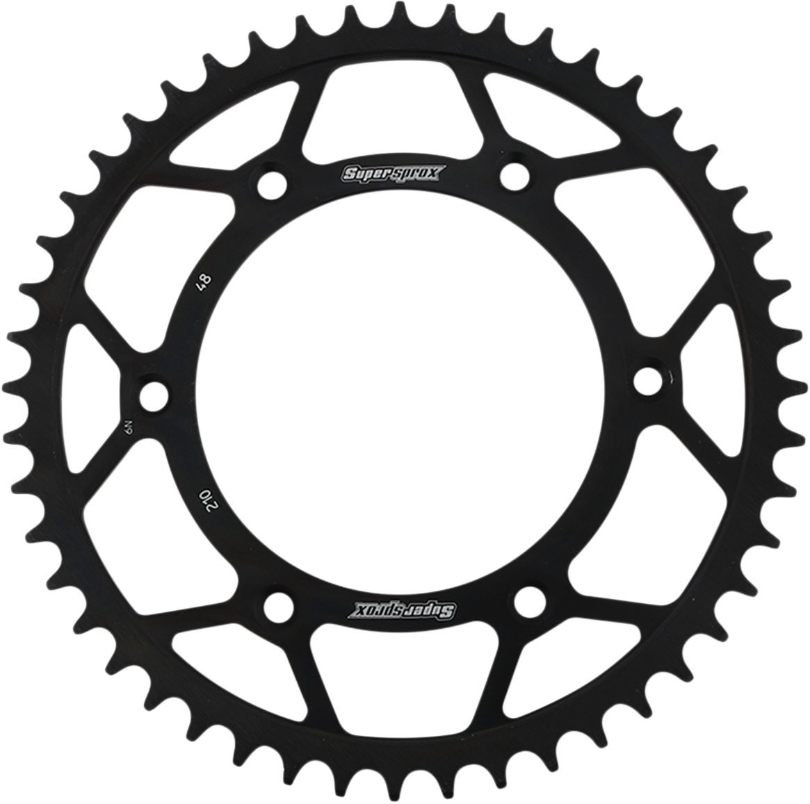 SUPERSPROX Steel Rear Sprocket - 48 Tooth RFE-210-48-BLK