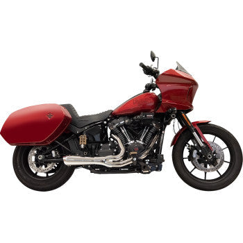 BASSANI XHAUST 2-into-1 Ripper Exhaust System with Megaphone Muffler - Chrome - 49-State - M8 Softail 1S79E