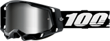 100% Racecraft 2 Goggles - Black - Silver Mirror 50010-00001