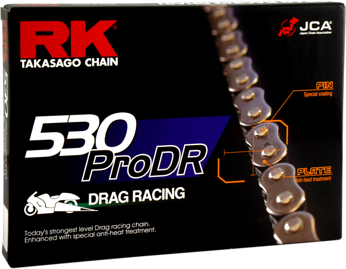 RK 530 Pro DR - Drag Racing Chain - 180 Links 530PRODR-180