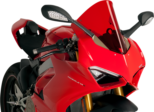 PUIG HI-TECH PARTS Race Windscreen - Red - Ducati 9690R