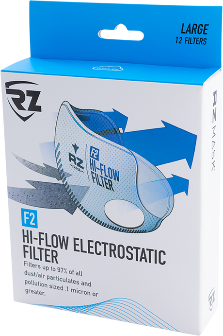 RZ MASK F2 Mask Filter - High Flow - 12 Pack - XL FL-D76:25646