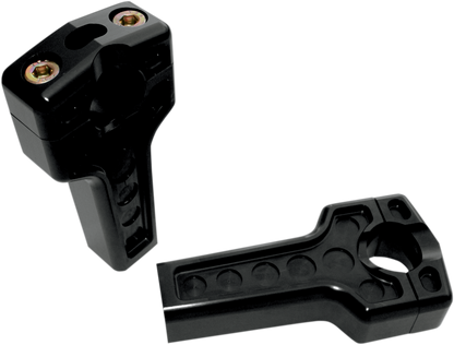 JOKER MACHINE Risers - Dual - 4" - Harley Davidson - Black 03-864B