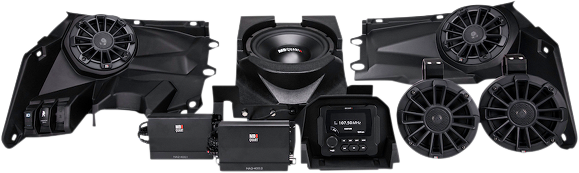 MB QUART 800W Audio System - 4 Speakers 2 Amplifiers - Can-Am MBQX-STG5-1