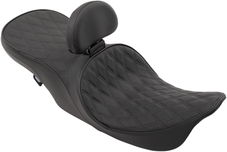 DRAG SPECIALTIES Low Forward Touring Seat - Double Diamond - Driver Backrest 0801-1169