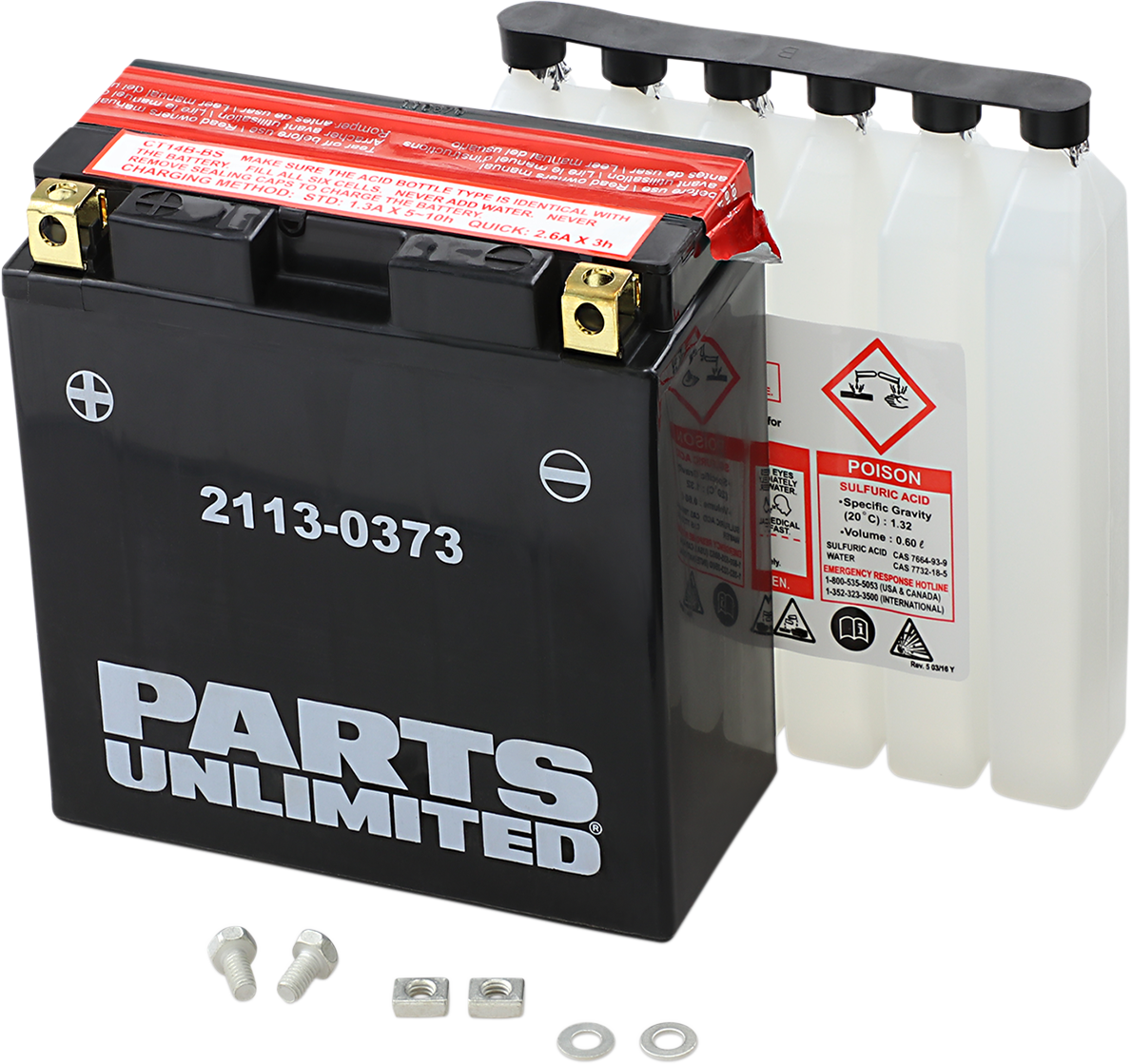 Parts Unlimited Agm Battery - Yt14b-Bs Ct14b-Bs