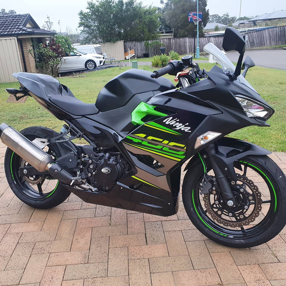 Vandemon  Kawasaki Z400, Ninja 400, Ninja 500, Z500 Vandemon Titanium Exhaust System 2006-2026  KAWANJA400TIEXHA VA-75