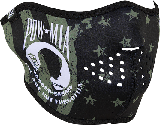 ZAN HEADGEAR Neoprene Half Mask - POW MIA Flag WNFM612H