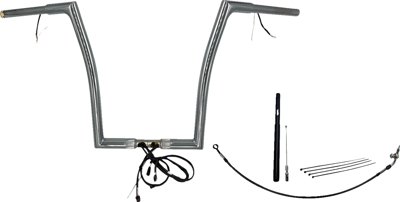 FAT BAGGERS INC. Handlebar Kit - Flat Top - 16" - Chrome 712916