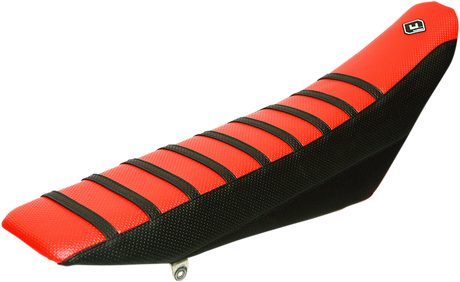 FLU DESIGNS INC. Pro Rib Seat Cover - Red/Black 45501