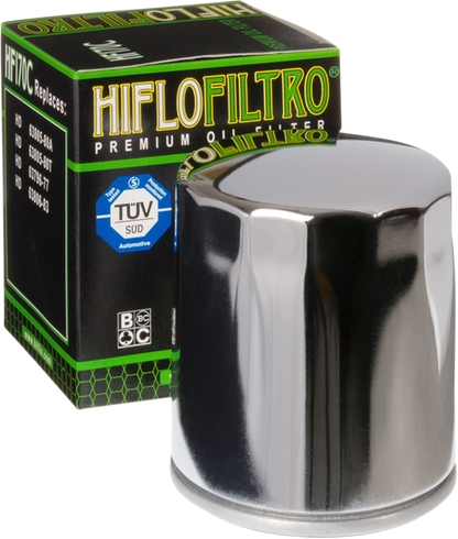 HIFLOFILTRO Oil Filter - Chrome HF170C