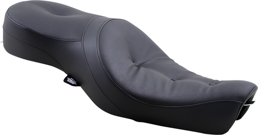 DRAG SPECIALTIES Seat - Low-Profile Wide Touring - Pillow - Black - XL '04-'22 NO RUBBER BUMPERS 0804-0297