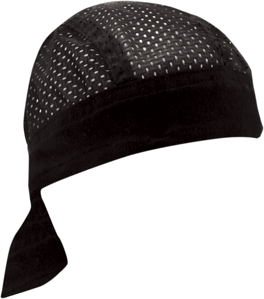 ZAN HEADGEAR Flydanna Vented Sport Headwrap - Black ZVS114