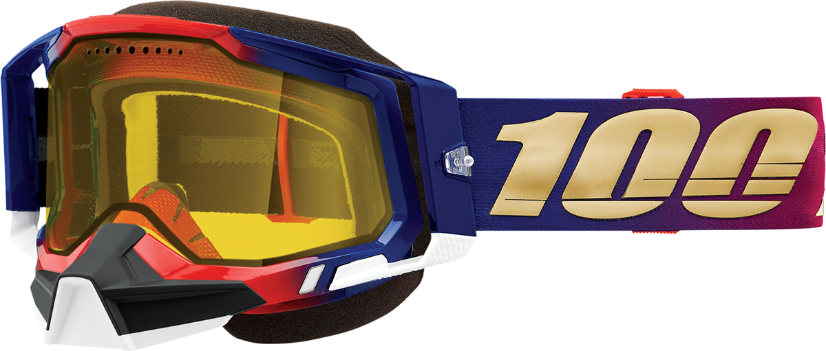 100% Racecraft 2 Snow Goggles - United - Yellow 50011-00006