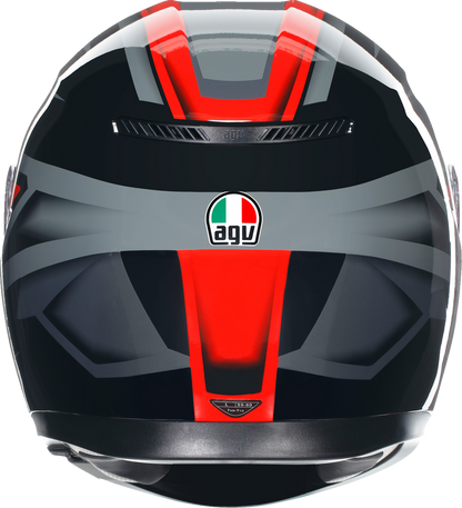 AGV K3 Helmet - Compound - Black/Red - Large 2118381004009L