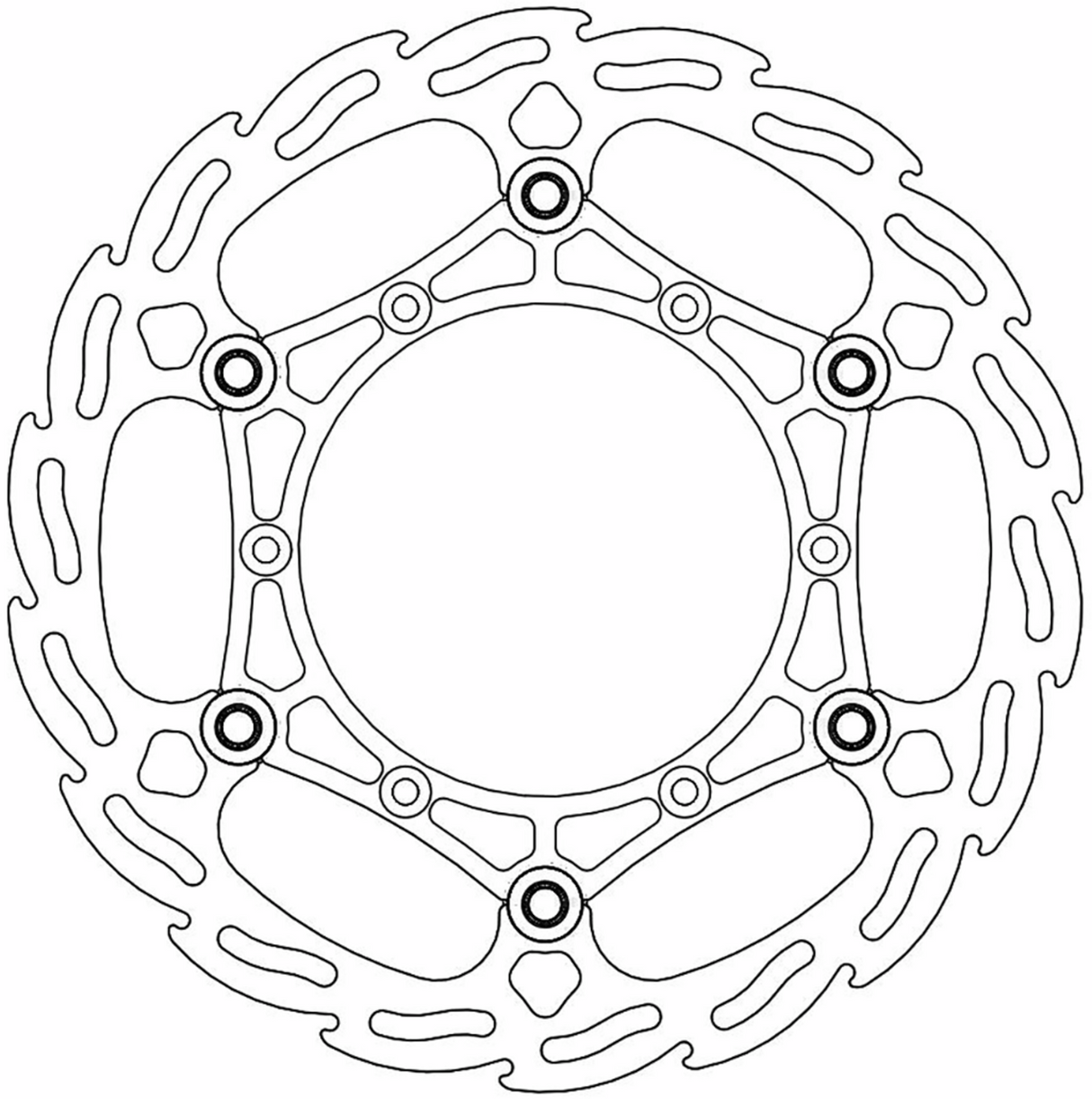 MOTO-MASTER Brake Rotor - Flame 260 111046-PU