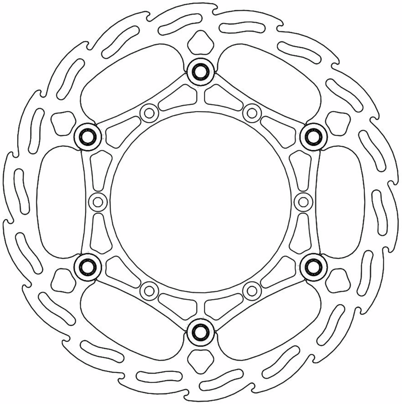 MOTO-MASTER Brake Rotor - Flame 260 111046-PU