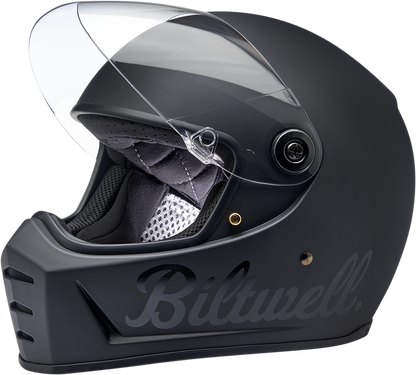 BILTWELL Lane Splitter Helmet - Flat Black Factory - XS 1004-638-101