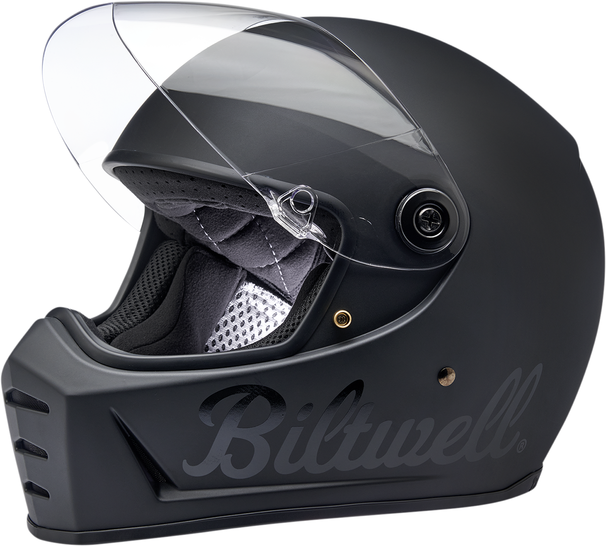 BILTWELL Lane Splitter Helmet - Flat Black Factory - Large 1004-638-104