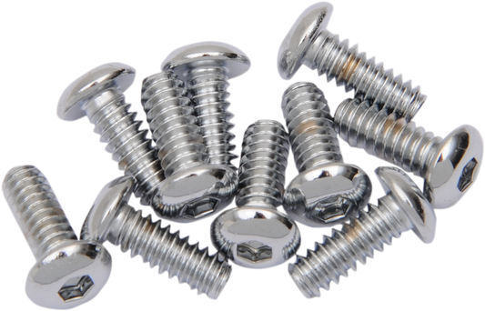 DRAG SPECIALTIES Bolts - Button-Head - 10-24 x 1/2" MPB394