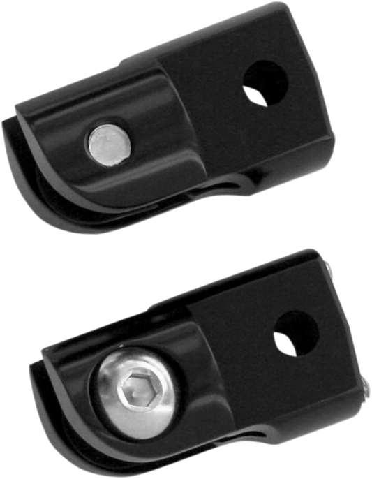 ACCUTRONIX Rear Footpeg Adapter - Black FPMT401-B