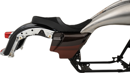 DRAG SPECIALTIES Low Touring Seat - Diamond - Razorback Tanks - FL '10-'22 0801-1076