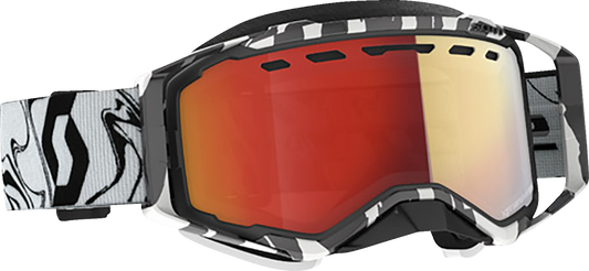 SCOTT Prospect Snow Goggles - Light Sensitive - Marble Black/White - Red Chrome 278603-7082341