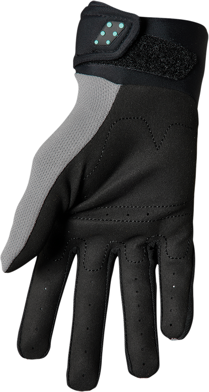 THOR Youth Spectrum Gloves - Gray/Black/Mint - XS 3332-1598