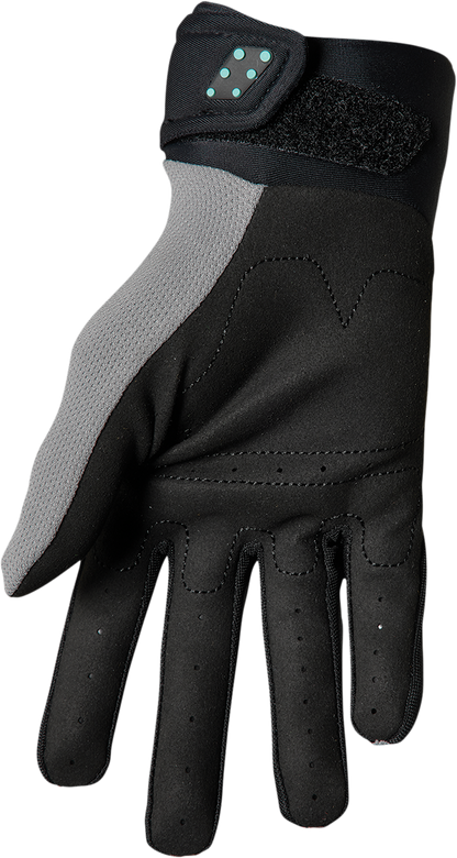 THOR Spectrum Gloves - Gray/Black/Mint - 2XL 3330-6830