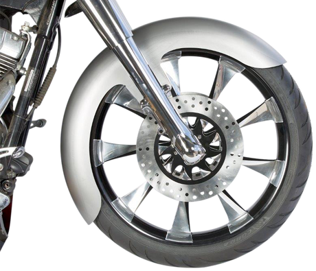 RUSS WERNIMONT DESIGNS Custom Dresser Front Fender for 21" Wheel - Steel - OCF Style - 5.5" W x 45" L RWD-50129