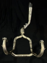 Vandemon  BMW R NINET Titanium Exhaust System with Brushed Headers 2014-2023 BMWRNINETTIEXHBRB VA-22