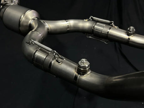Vandemon  BMW R NINET Titanium Exhaust System with Brushed Headers 2014-2023 BMWRNINETTIEXHBRB VA-22