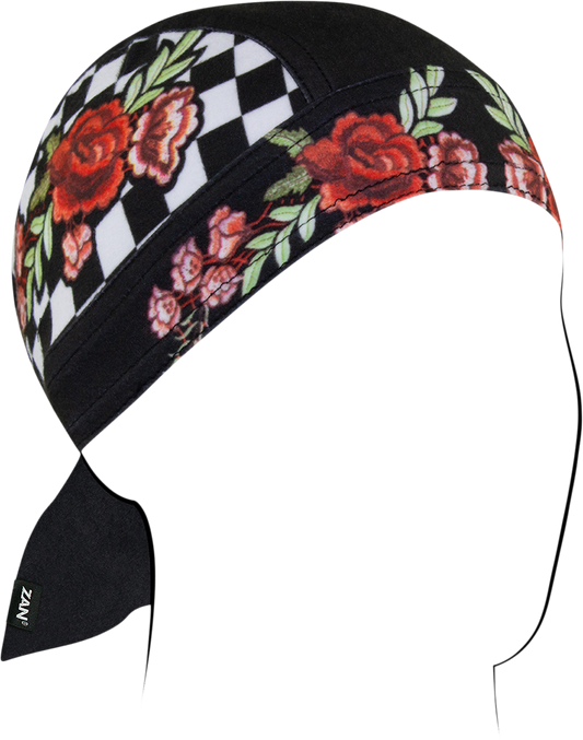 ZAN HEADGEAR Flydanna SportFlex - Checkered Floral ZL421