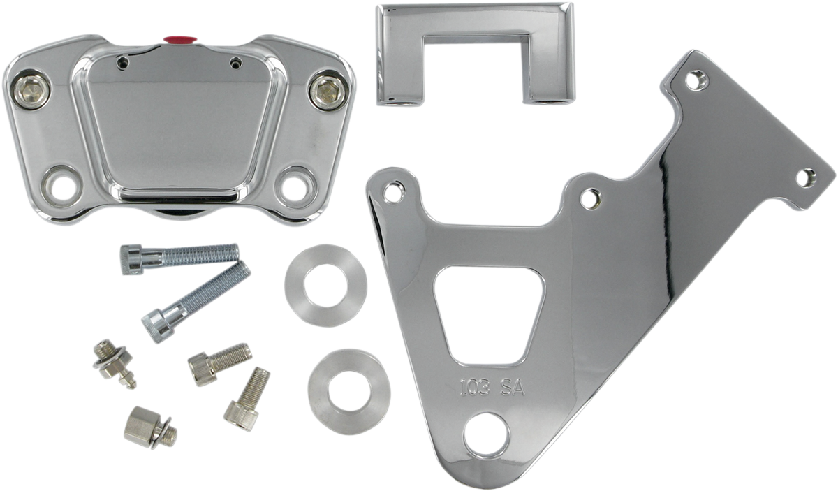 GMA ENGINEERING BY BDL Rear Caliper - 86-99 FLT - Smooth Chrome GMA-103FLTSC