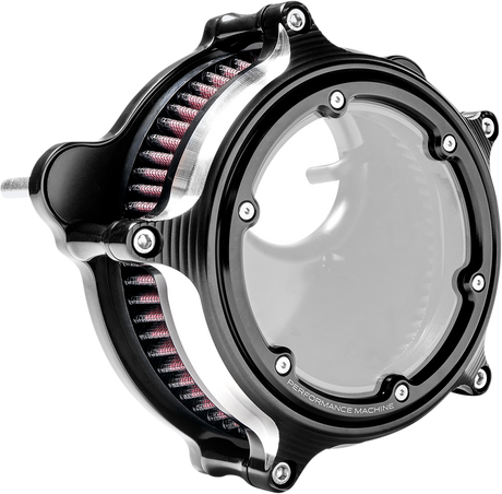 PERFORMANCE MACHINE (PM) Vision Air Cleaner - Contrast Cut - Touring/Softail 0206-2158-BM