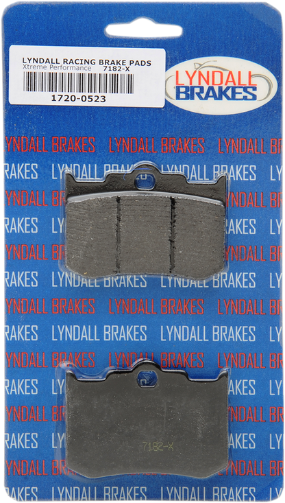 LYNDALL RACING BRAKES LLC X-Treme Brake Pads - 4-Piston 7182X