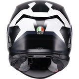 AGV Helmet K7 Glimpse Matte Black/White Md 2118399004-016-M
