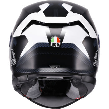 AGV Helmet K7 Glimpse Matte Black/White Lg 2118399004-016-L