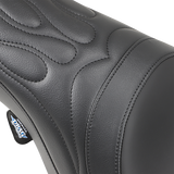 DRAG SPECIALTIES Predator Seat - Flame Stitched - FLT/HR 0801-0213