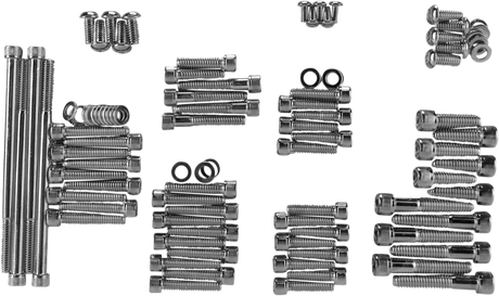 DRAG SPECIALTIES Bolt Kit - Knurled - Motor MK700BK