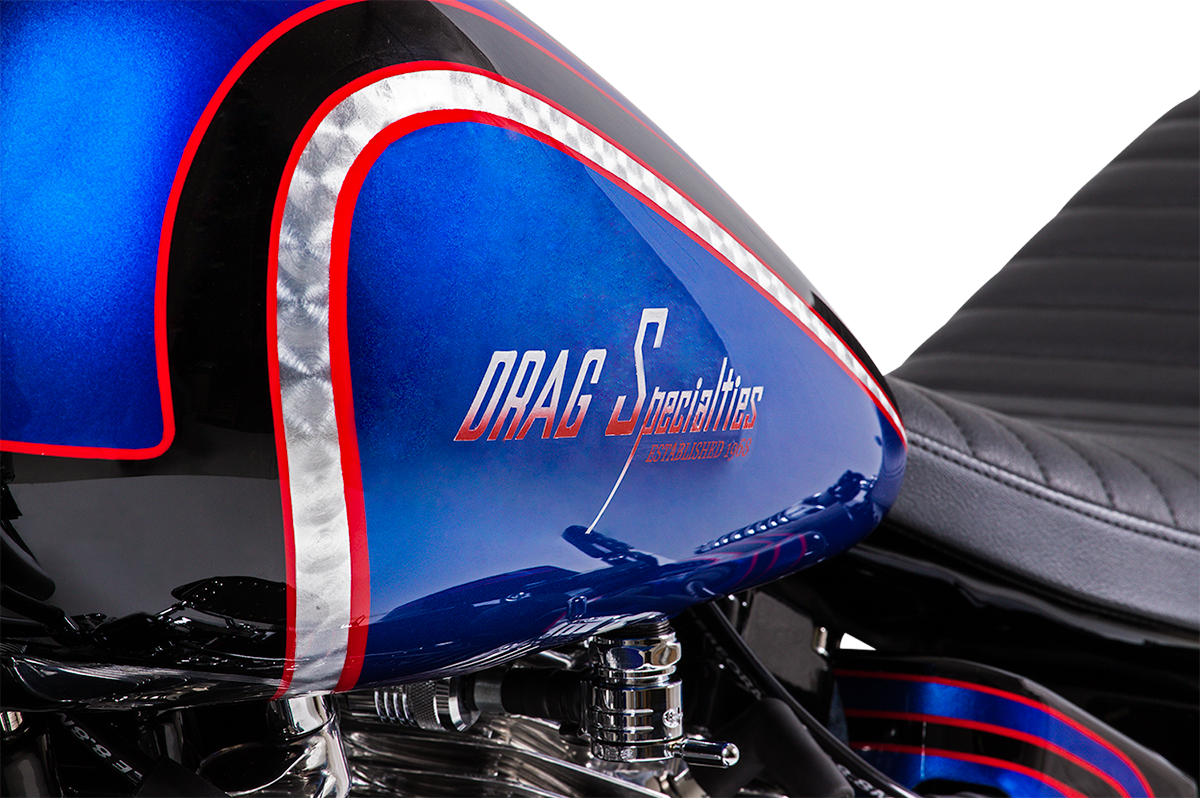 DRAG SPECIALTIES Tanque de gasolina Fat Bob con tapa de gasolina con cierre giratorio - 3,5 galones 011275-BX36 