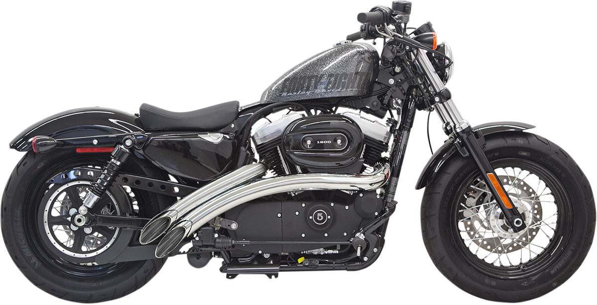 Escape barredor radial BASSANI XHAUST - Cromo - Cromo - '14-'19 XL 1X2FC 